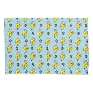 Funda De Cojín Gato en banana