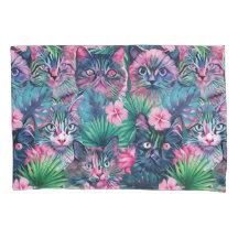 Gatos florales de verano