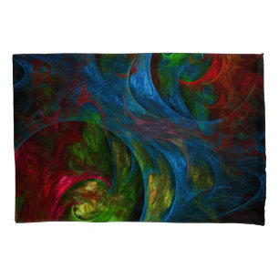 Funda De Cojín Génesis Arte abstracto azul