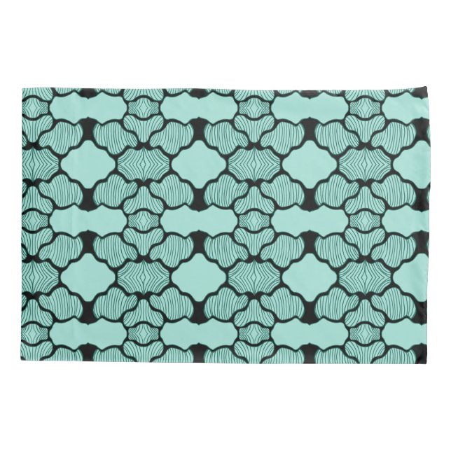 Funda De Cojín Geometría en movimiento (Reverso)