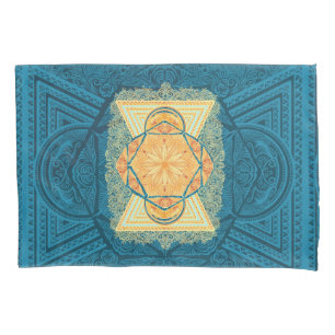 Funda De Cojín Geometría sagrada radiante Mandala