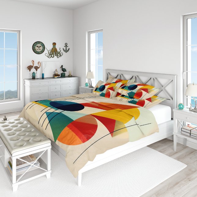 Funda De Cojín Geometric Abstract Art in Bauhaus Style (Subido por el creador)