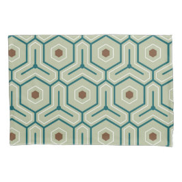Funda De Cojín Geometric pattern with interlocking hexagons