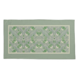 Funda De Cojín Geométrica verde 1915 Hannah Borger Overbeck