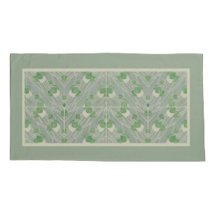 Funda De Cojín Geométrica verde 1915 Hannah Borger Overbeck