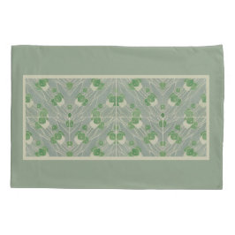 Funda De Cojín Geométrica verde 1915 Hannah Borger Overbeck