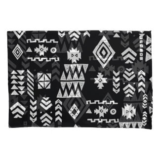 Funda De Cojín Geométrico tribal: fondo elegante y sin costuras.