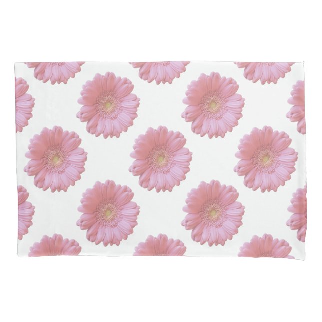 Funda De Cojín Gerbera daisy rosa pálido (Anverso)
