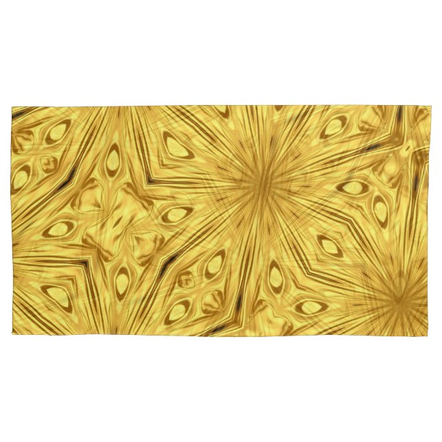 Funda De Cojín Gilded Zenith: Opulent Swirl Liquid Gold | High    (Anverso)