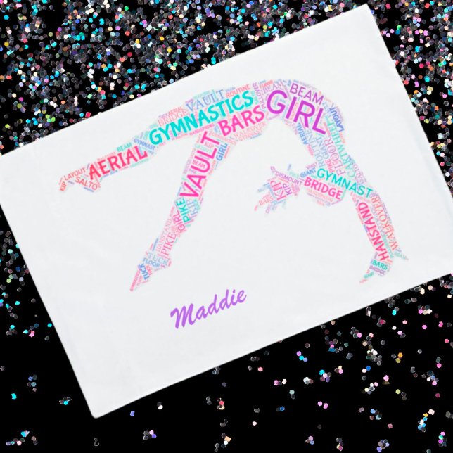Funda De Cojín Gimnasia Sweet Dreams Word Art Pillowcase (Subido por el creador)