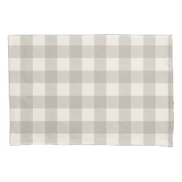 Funda De Cojín Gingham comprueba el beige neutro