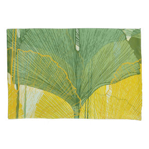 Funda De Cojín Ginkgo Biloba: Hojas Tropicales