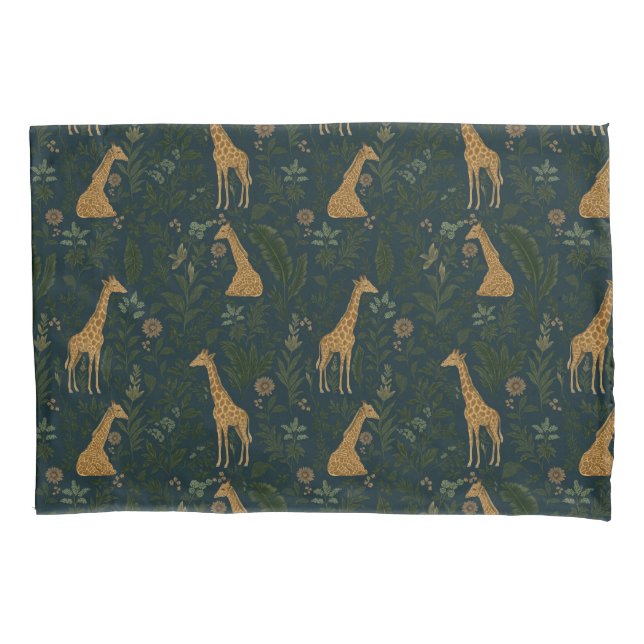 Funda De Cojín Giraffe Hangout Tropical (Anverso)