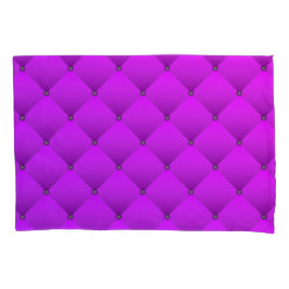 Funda De Cojín Girly Purple Faux Quilly Square Pattern