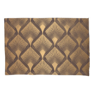Funda De Cojín Glamour art déco: escalas de oro.