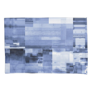 Funda De Cojín Glitch abstract videogaming pattern