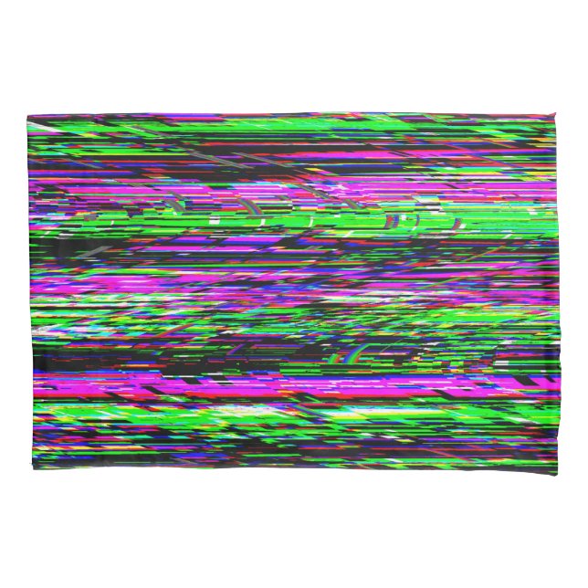 Funda De Cojín Glitch tech abstract pattern (Anverso)