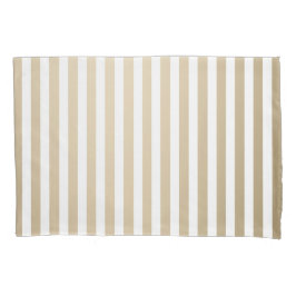 Funda De Cojín Gold and cream stripe pattern