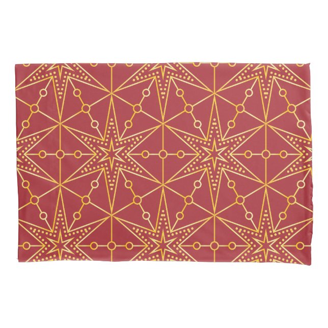 Funda De Cojín Golden Festive Starry (Anverso)