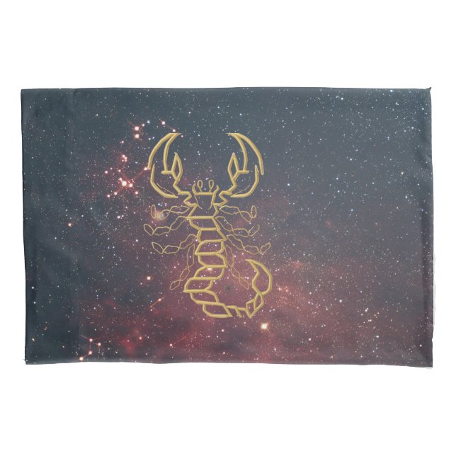 Funda De Cojín Golden Scorpio (Anverso)