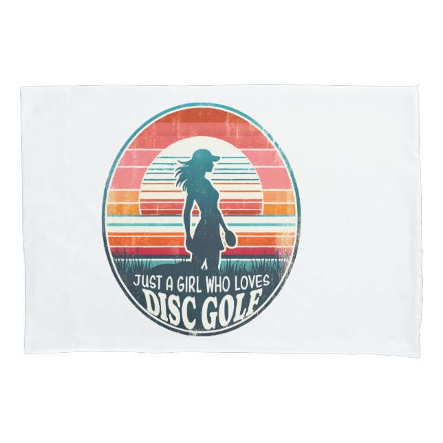 Funda De Cojín Golf en disco femenino - Frisbee Golf Female (Anverso)