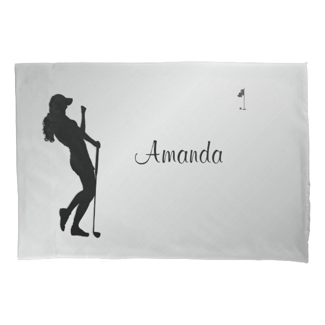 Funda De Cojín Golfista Damas Personal  (Anverso)