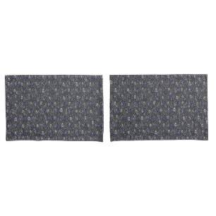 Funda De Cojín Gotas de lluvia gris azul Metalizado