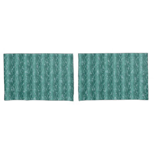 Funda De Cojín Gotas de lluvia Metalizado verdes