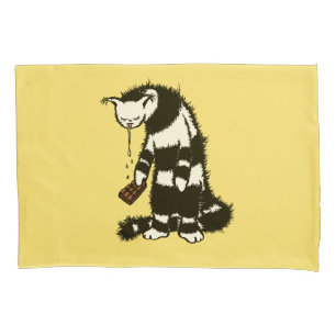 Funda De Cojín Gracioso Chocolate Cat Lover - Tinta Dibujada Gato