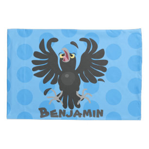 Funda De Cojín Gracioso ilustracion de personalizado de cuervos l