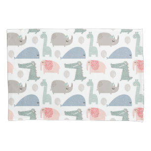 Funda De Cojín Gracioso patrón animal facial