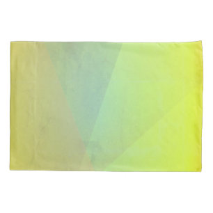 Funda De Cojín Gradación Geométrica Amarilla Moderna