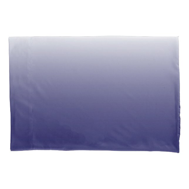 Funda De Cojín Gradiente de dos tonos azul marino oscuro (Anverso)