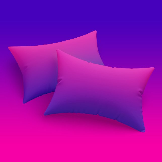 Funda De Cojín Gradiente Femenino Ombre Electric Hot Pink Purple (Subido por el creador)