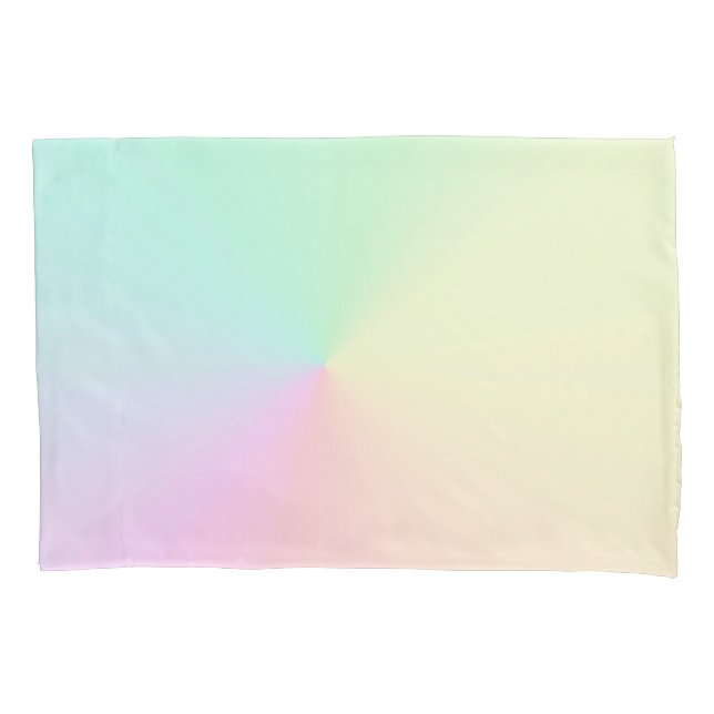 Funda De Cojín Gradiente silenciado Ombre Arcoiris Pastel Estétic (Anverso)