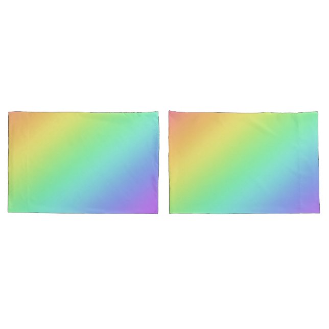 Funda De Cojín Gradientes de arcoiris (Reverso-Set)