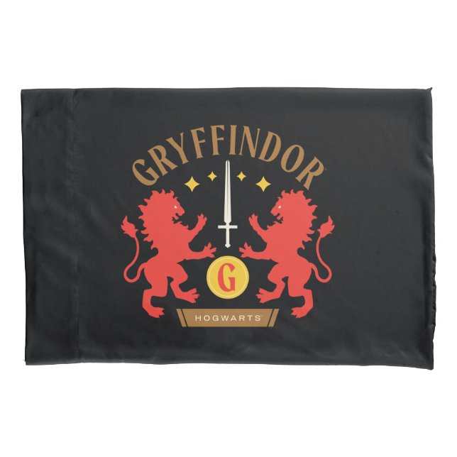 Funda De Cojín Gráfica de doble león de la casa GRYFFINDOR™ (Anverso)