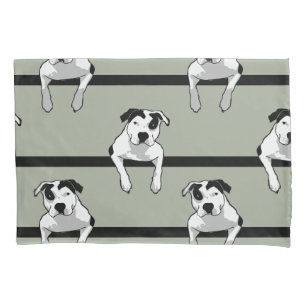 Funda De Cojín Gráfico del T-Hueso del pitbull
