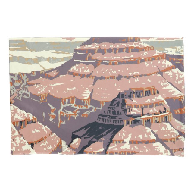 Funda De Cojín Gran Cañón de arte gráfico occidental americano (Anverso)