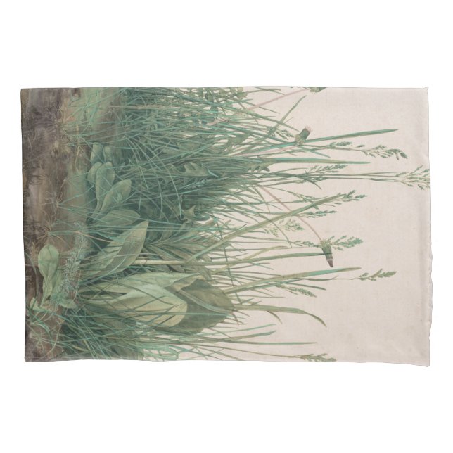 Funda De Cojín Gran trozo de turf (por Albrecht Dürer) (Anverso-izquierdo)