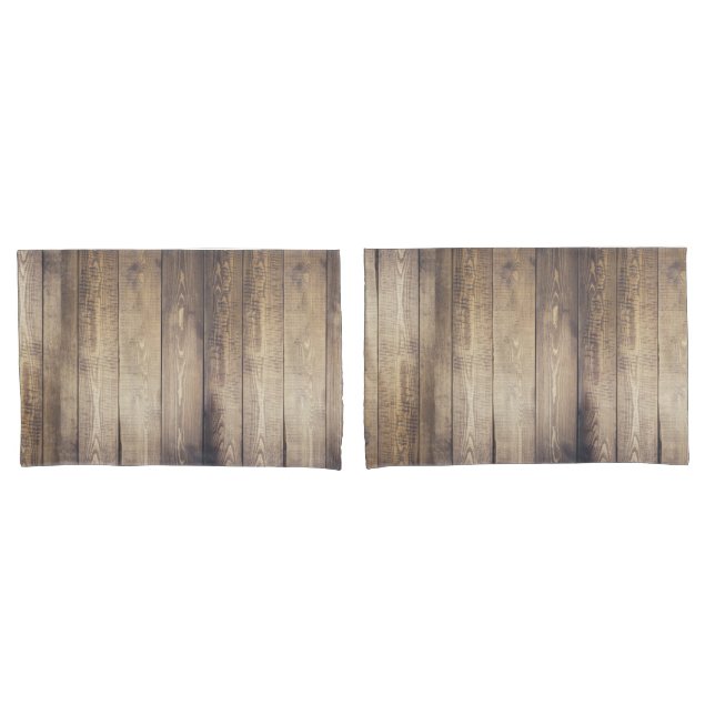Funda De Cojín Granja Rustic Light Barn Planchas de madera (Anverso - Set)