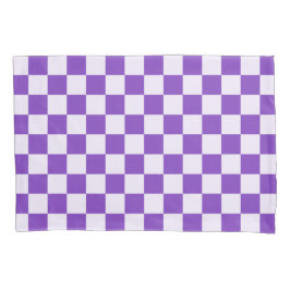 Funda De Cojín Grape soda checkerboard pattern