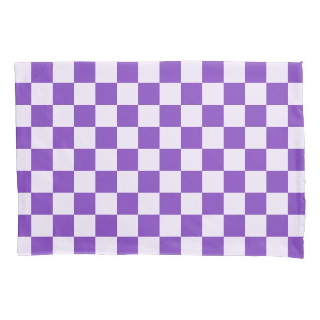 Funda De Cojín Grape soda checkerboard pattern (Anverso-izquierdo)