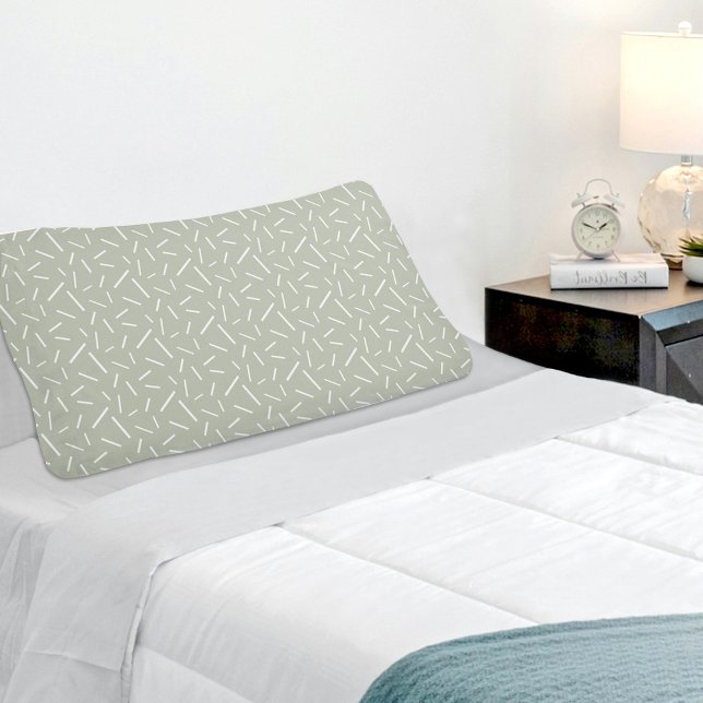 Funda De Cojín Green Memphis Pattern Pillowcase (Subido por el creador)