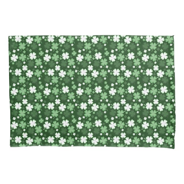 Funda De Cojín Green Shamrock, Día de San Patricio (Anverso)
