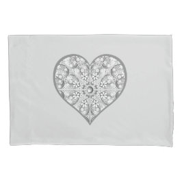 Funda De Cojín Gris de encaje cerámico