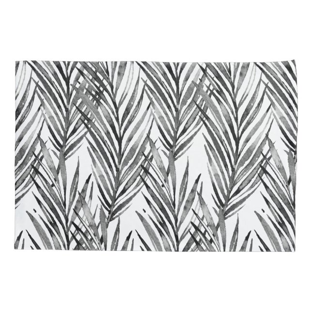 Funda De Cojín Gris tropical hawaiano de Palm Whisperer (Reverso)
