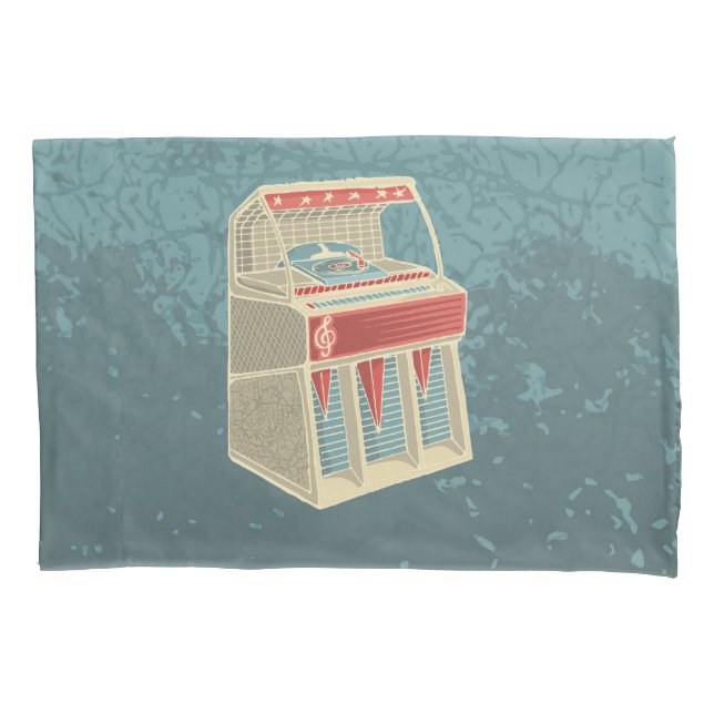 Funda De Cojín Grunge Jukebox (Anverso)