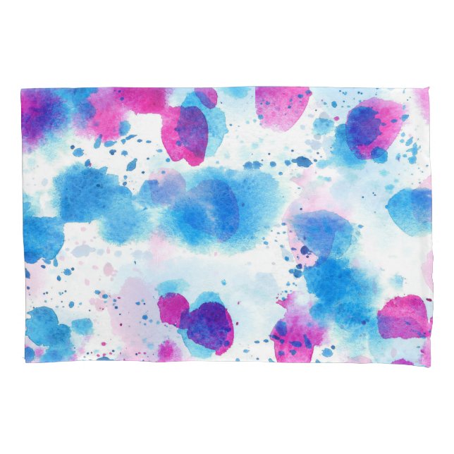 Funda De Cojín Grunge Stains Textura de acuarela (Anverso)