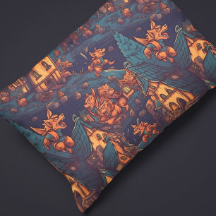 Funda De Cojín Guerreros guerreros cortos corriendo alrededor de